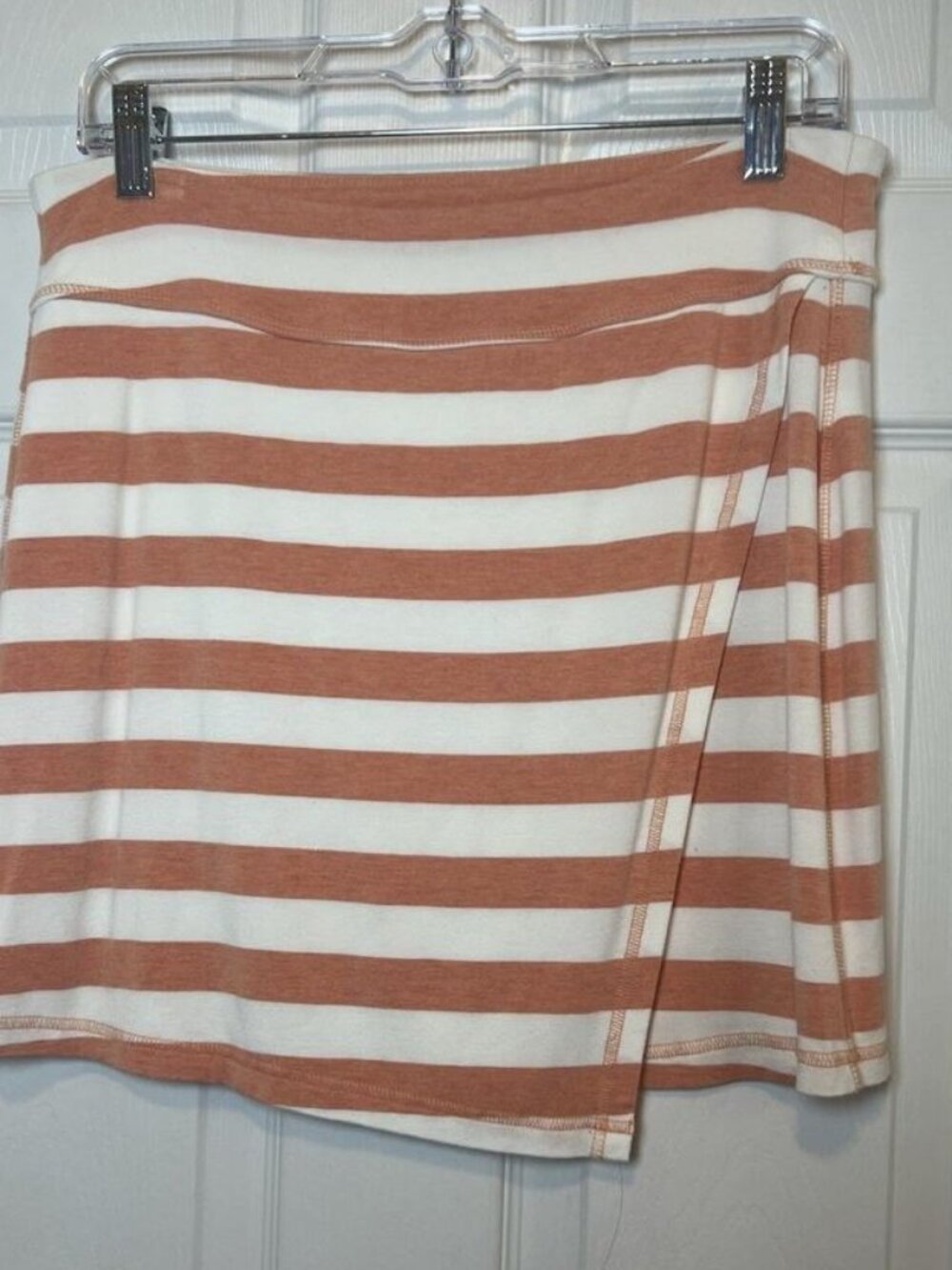 Orange White Stretch Casual Activewear